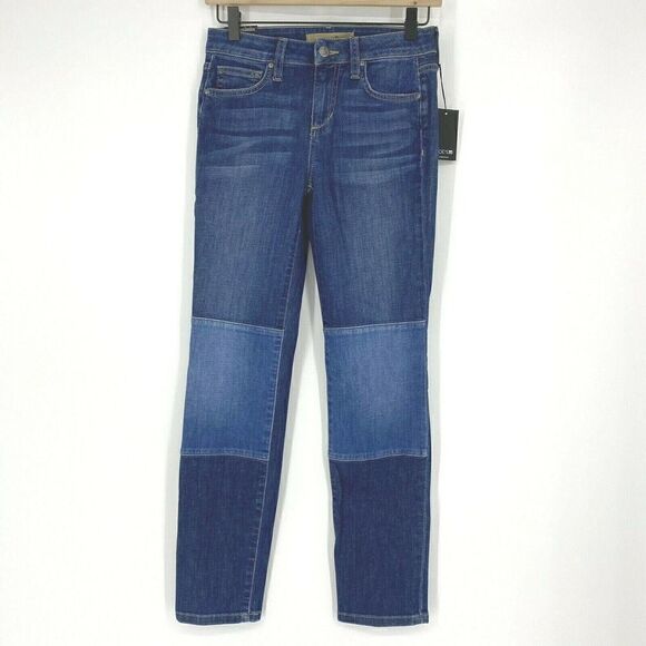 Joes Jeans Straight Ankle Knee Patch - Picture 1 of 6